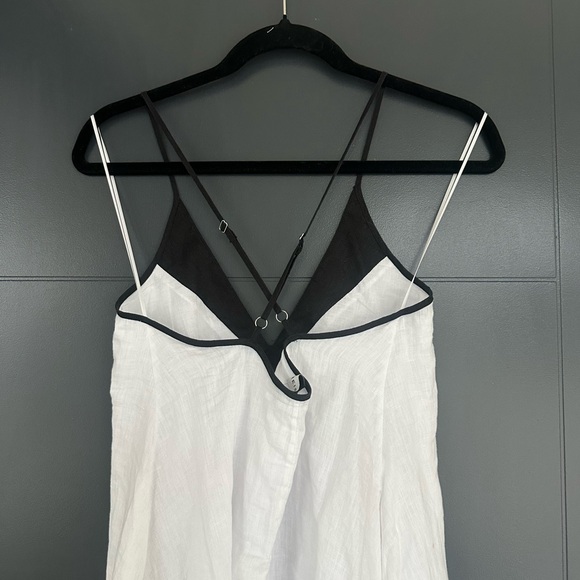 Reiss white and black midi dress - Picture 4 of 6